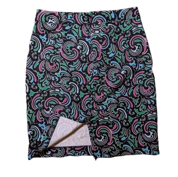 Banana Republic bold print pencil skirt Size 2 - Picture 3 of 5